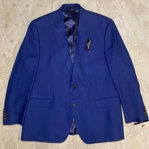 Chaps Two Button Linen Blend 46R Sport Coat Blazer Jacket NWT